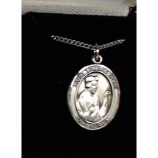 St Thomas More Sterling Silver Medal with chain